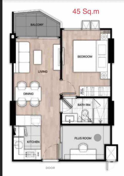New & Cozy 2 Bedroom @ The Astra Sky River Chiang Mai Extérieur photo